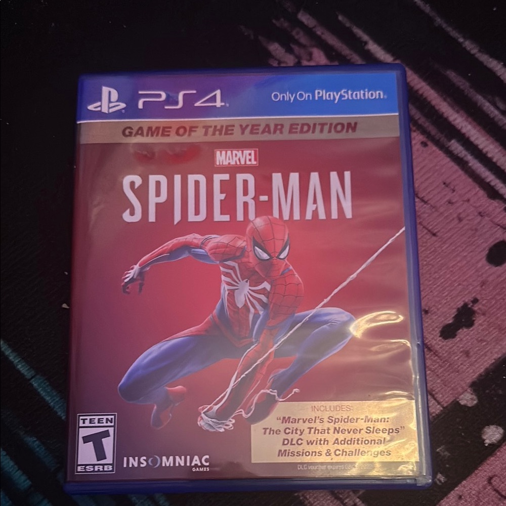 Marvel Spider-Man Game of the Year Edition for PS4 - Blue Case